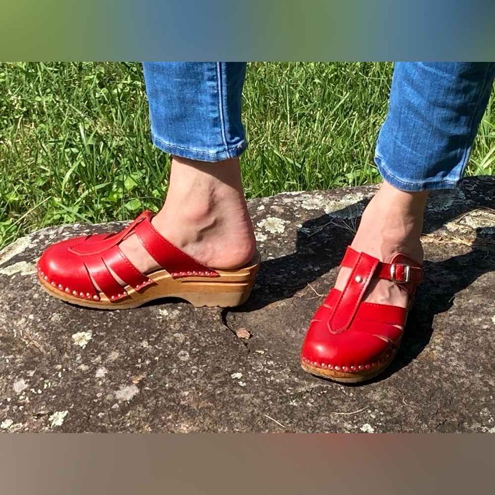 Troentorp Mary Jane clogs, ideal sole, size 38